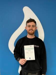 Harrison and his certificate